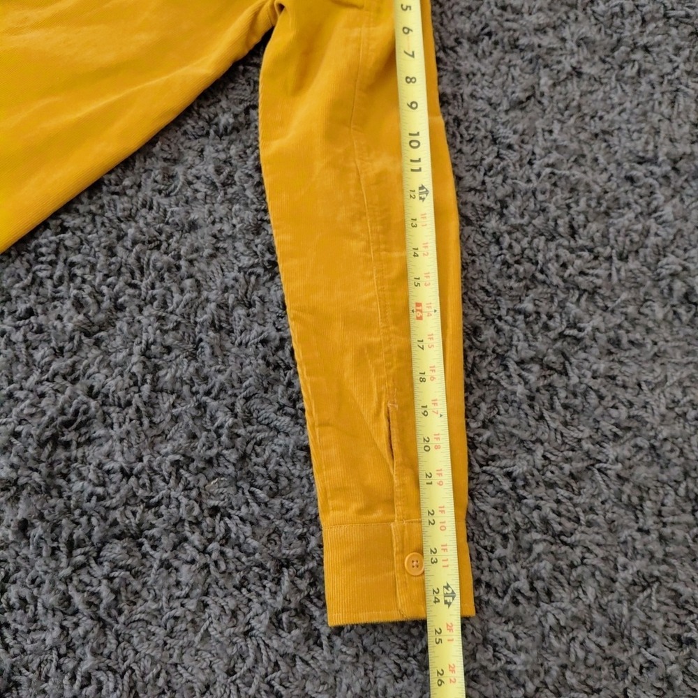 OUR Disney Winnie Pooh Corduroy Small Yellow Gold Button Up Raw Hem Embroidered - Picture 15 of 15